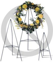 <b> No Stand </b><p> Flowers going to a funeral home.