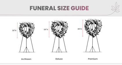 Eternal Rest Heart Wreath