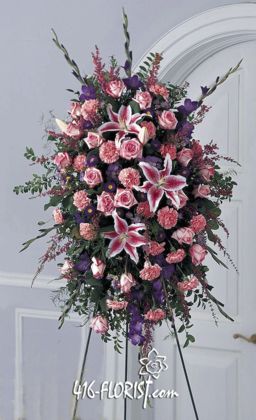 Stargazer Lilies Standing Spray