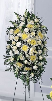 White Spray Arrangement