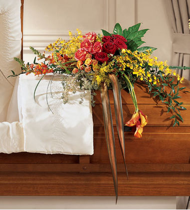 Gently into the Ever-after Casket Spray