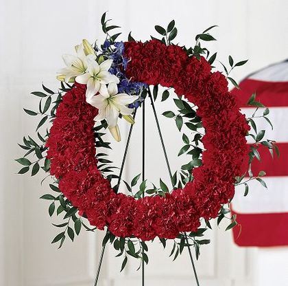 To Honour One's Country Funeral Wreath