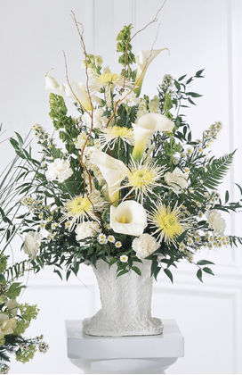 Local Sympathy White Flowers