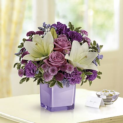 Teleflora's Pleasing Purple Bouquet
