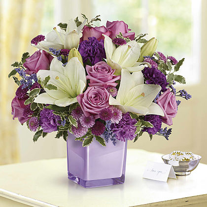 Teleflora's Pleasing Purple Bouquet