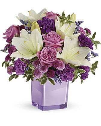 Teleflora's Pleasing Purple Bouquet